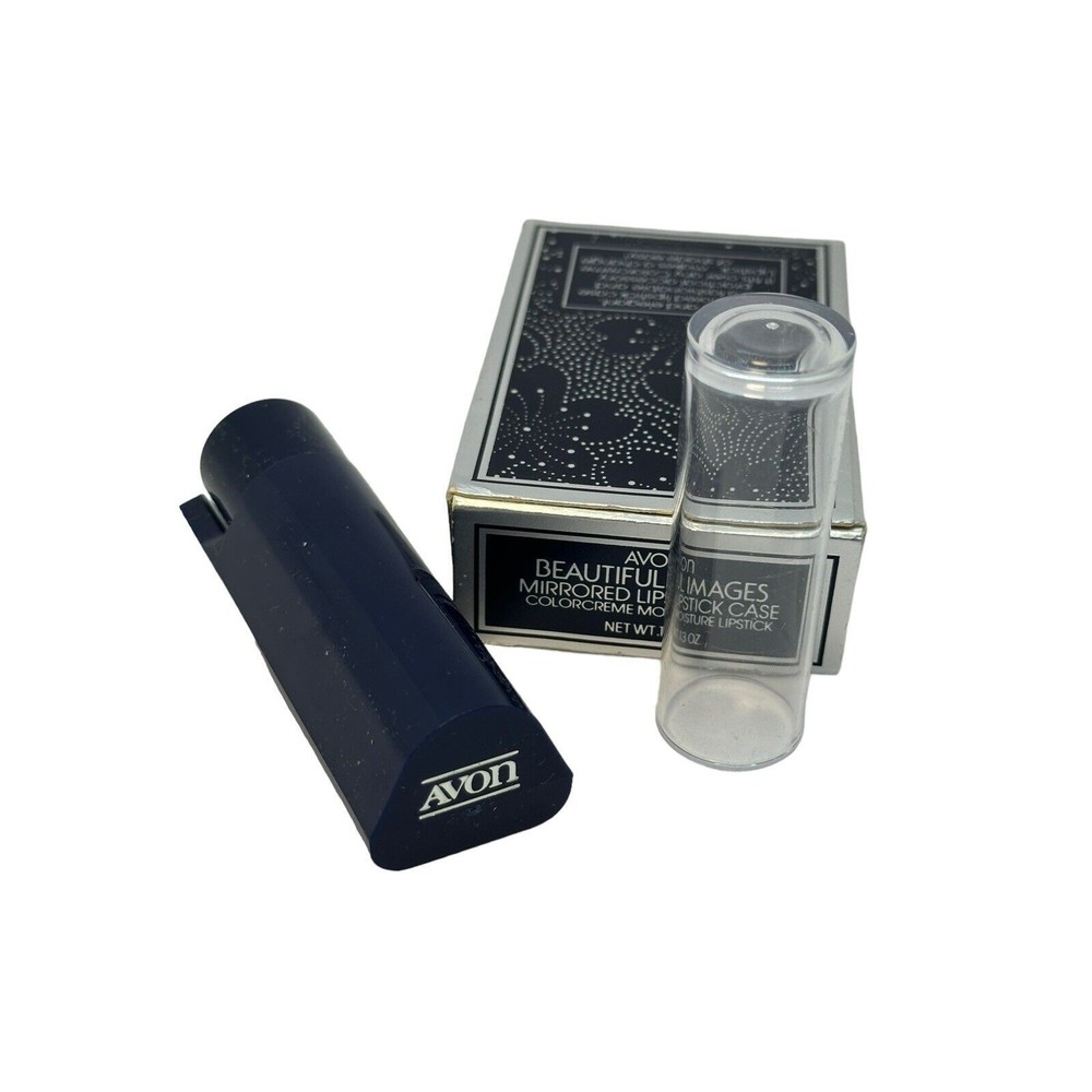 Vintage‎ Avon Beautiful Images Mirrored Lipstick Case Moisture Raspberry Frost - Picture 7 of 14